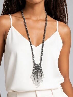 Chico’s Haylee Bead Pendant Necklace